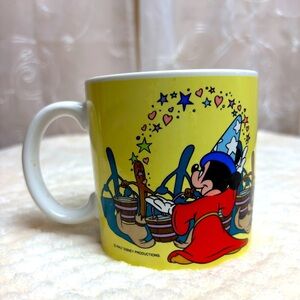 Walt Disney World Sorcerer Micky Mouse Fantasia Ceramic Mug